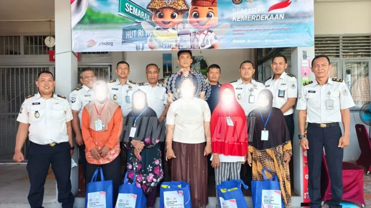 Sambut HUT RI ke-81, Lapas Tanjungpandan Salurkan Bansos