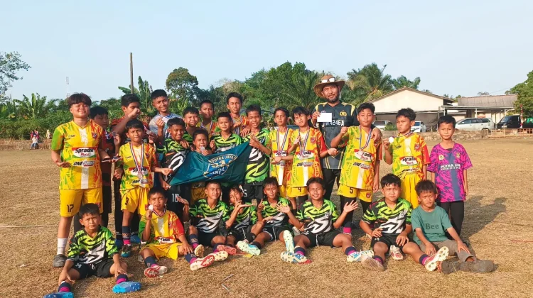 Putra Jaya FC Kodim 0413/Bangka Juara 1 dan 3 Sempan Cup U-12