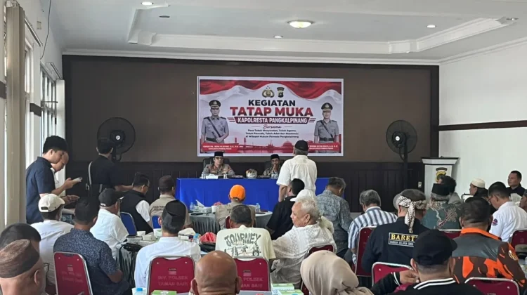 Jaga Kamtibmas, Polresta Pangkalpinang Gandeng Tokoh Masyarakat, Agama dan Pemuda