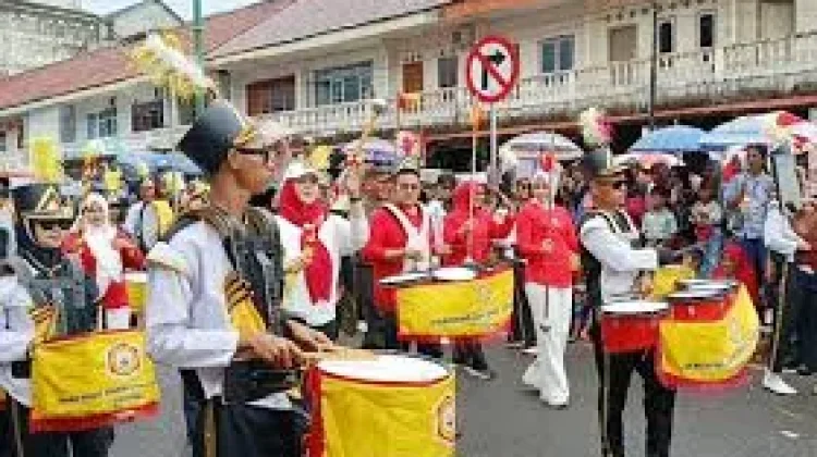Sambut HUT ke-81 RI, Pemkab Basel Gelar Baris Indah dan Karnaval