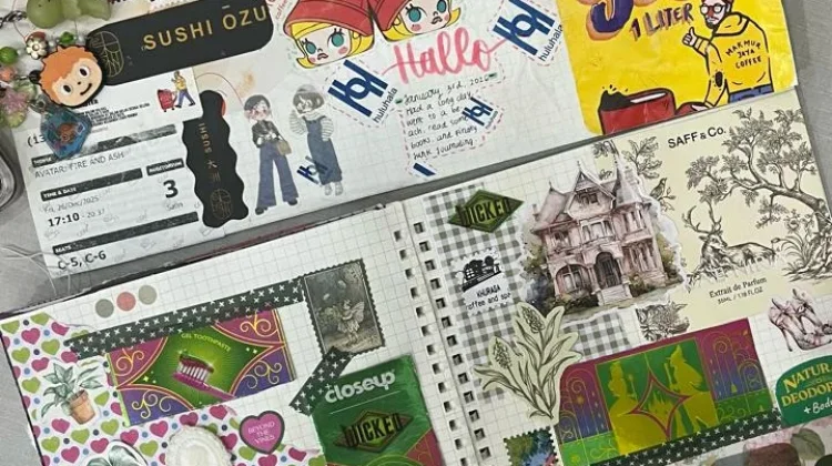 Struk dan Tiket Bekas Jadi Obat: Lisa Ubah Sampah Jadi Junk Journal