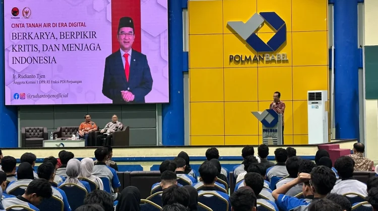 Rudianto Tjen Sampaikan Kuliah Umum di Polman Babel