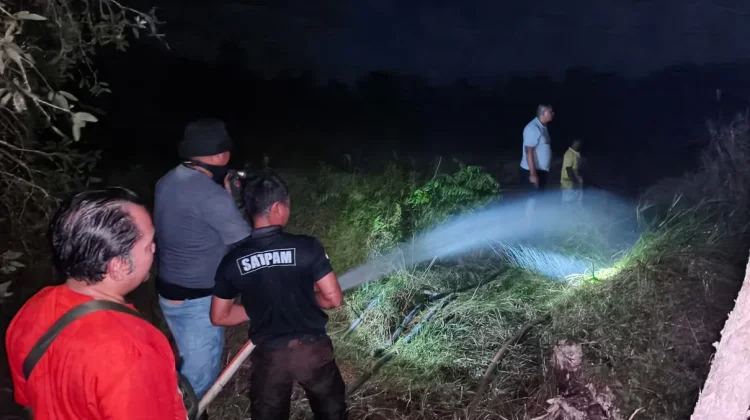 PT PBB dan PT FLD Kerahkan 4 Mobil Padamkan Karhutla di Desa Membalong