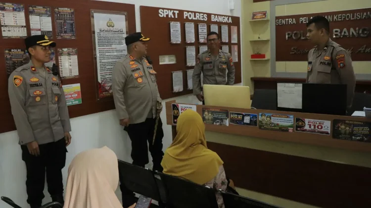 Kapolres Bangka Cek Layanan Anggotanya kepada Masyarakat