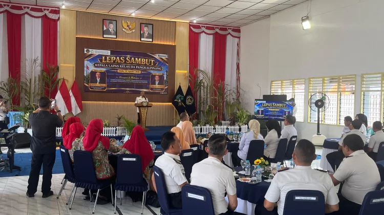Tongkat Kepemimpinan Lapas Pangkalpinang Berganti, Febie Resmi Gantikan Sugeng