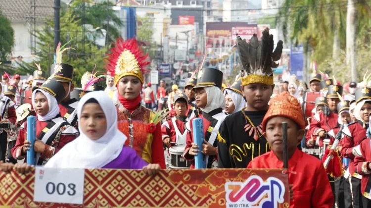 108 Tim dan 11 Drumband Meriahkan Pawai Pembangunan HUT ke-81 RI di Babel