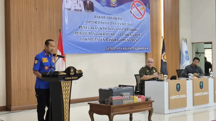 Satpol PP Bangka Gelar Rakor Penegakan Kawasan tanpa Rokok