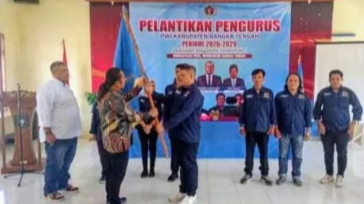 Andrian Samallo Resmi Pimpin PWI Bangka Tengah 2026-2029