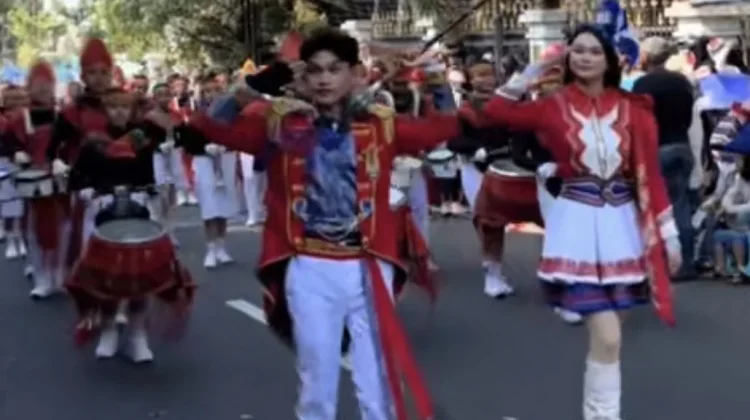 Drumband Budi Mulia Meriahkan HUT RI di Pangkalpinang