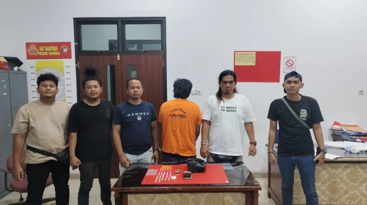 Sat Resnarkoba Polres Bangka Amankan Pria 26 Tahun, Sita 16,2 Gram Sabu