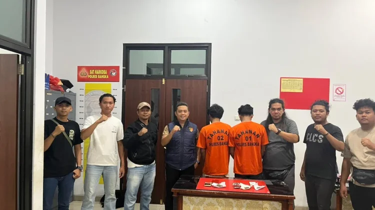 Ganja 15,5 Gram Diamankan, 2 Terduga Pengedar Dibekuk di Air Anyir