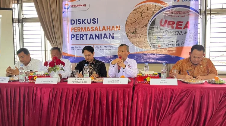 Pertanian Andalan Transisi Ekonomi, Ombudsman RI Kawal Pupuk dan Irigasi Bangka