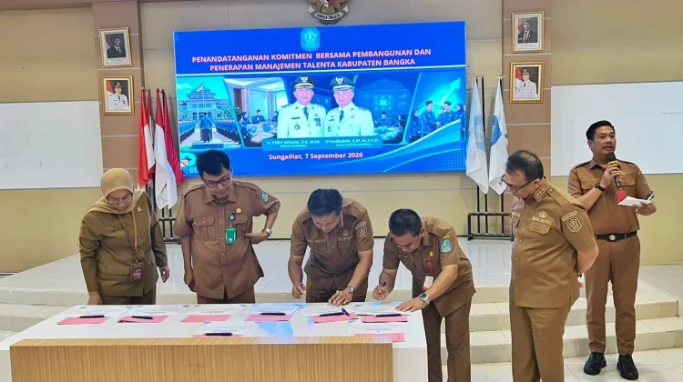 Tanda Tangan Komitmen, ASN Bangka Terapkan Manajemen Talenta