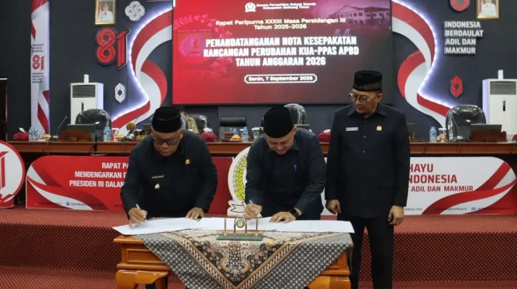 Pemkab Beltim dan DPRD Sepakati Perubahan KUA-PPAS 2026 Rp820 Miliar