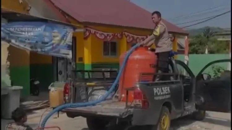 Polresta Perintahkan Jajaran Polsek Aktif Bantu Warga Kekurangan Air