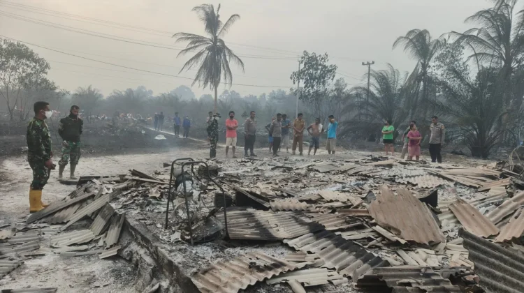 Dua Rumah Warga Bintet Terbakar Karhutla, Kerugian Ditaksir Rp150 Juta