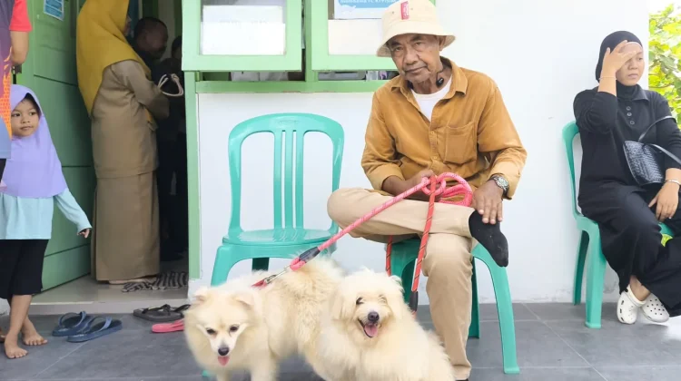 Dinpanpertan Bangka Menggelar Vaksinasi Rabies Gratis