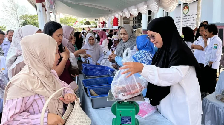 Cumi Rp120 Ribu Jadi Rp70 Ribu, Pasar Murah Beltim Diburu Warga