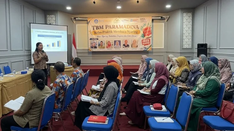 Baca Nyaring Anak Happy, Guru TK-SD Sungailiat-Pemali Belajar Teknik Interaktif