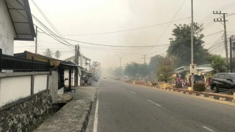 Kabut Asap Selimuti Bangka, Warga Waspadai Iritasi Mata dan Gangguan Pernapasan