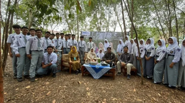 Hutan Pelawan SMKN 1 Bakam Jadi Laboratorium Lingkungan Hidup