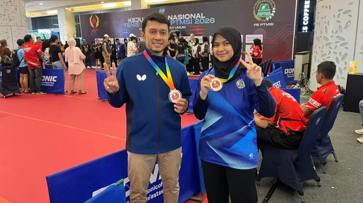 Atlet Tenis Babel Raih Dua Medali Perak di Ajang Kejurnas