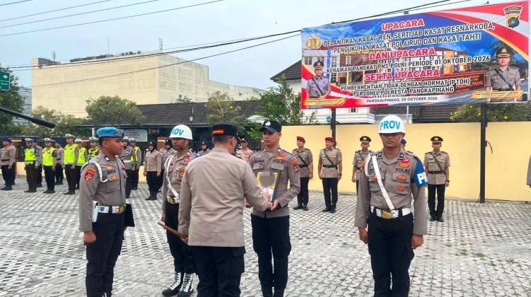 Satu Anggota Polresta Pangkalpinang di PTDH, Kapolresta: Jangan Terulang Lagi