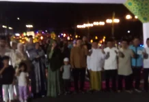 Pawai Tanglong Sambut Ramadan di Sungailiat Meriah