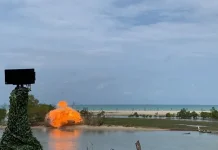 Latihan Operasi Libatkan Kapal Perang dan Drone Kamikaze