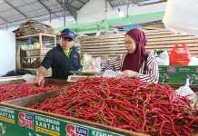 Harga Bumbu Dapur di Pasar Lipat Kajang Stabil di Awal Ramadan