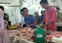 Sepekan Ramadan, Harga Ayam Pasar Sungailiat Kisaran Rp42–45 Ribu