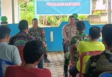 Satgas TMMD Kodim 0432/Basel Gandeng Polri Edukasi Kamtibmas