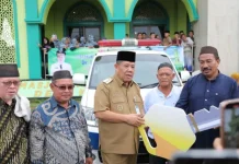 Pemprov Babel Beri Bantuan Ambulans kepada Masjid As-Salam Desa Kace