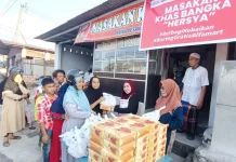Warteg Gratis Alfamart Hadir di Pangkalpinang, Bagikan Paket Berbuka