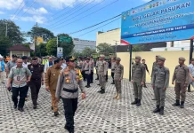 Pastikan Kesiapan Pengamanan, Polresta Pangkalpinang Gelar Apel Operasi Ketupat