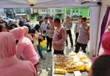 Gerakan Pangan Murah Polres Bangka jelang Lebaran