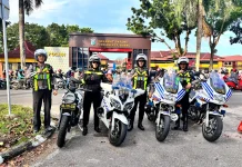 Tim TURBIN Sat PJR Ditlantas Polda Babel Siaga Mudik Lebaran