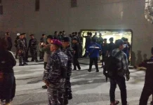 KRI Semarang Tiba di Belitung Bawa 440 Pemudik dari Jakarta