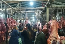 Daging Sapi Pasar Sungailiat Dijual Rp150 Ribu H-1 Idulfitri