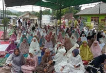 Khidmat, Salat Idulfitri di Nurul Huda Parit Padang