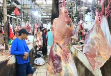 Pasca-Lebaran, Dinpanpertan Bangka Sidak Ketersediaan Daging