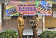Pemkab Bangka Tinjau Pelaksanaan Tes Kemampuan Akademik