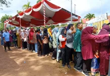 Disperindagkop UKM Bateng Menggelar Pasar Murah