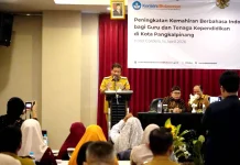 Tingkatkan Kompetensi Guru, Kantor Bahasa Babel Gelar PKBI dan UKBI