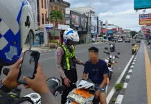 Satlantas Polres Belitung Intensifkan Penindakan dengan ETLE Handheld