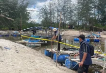 Polres Belitung Tertibkan Tambang Timah Ilegal di Perairan Dusun Ulim