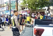 Ditlantas Polda Babel Lakukan TPKP Lakalantas di Simpang Kantor Gubernur