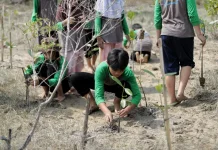 Kader Adiwiyata SDN 24 Sungailiat Jaga Ekosistem Pesisir