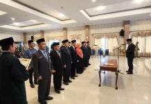 Bupati Bangka Lantik Sejumlah Pejabat Eselon 2 dan 3