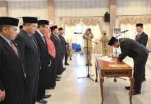 Sebanyak 15 Pejabat Eselon 2 dan 3 Pemkab Bangka Dilantik